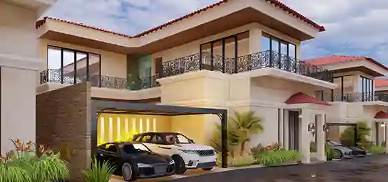 Sea Rose Villas luxury villa exterior view in Siolim Goa